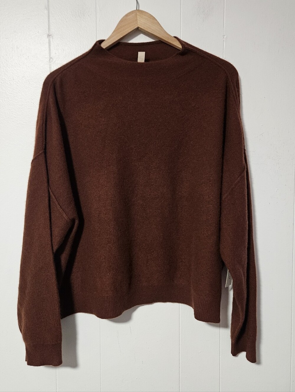 NWT Pilcro Anthropoligie Alani Cashmere Mock-Neck Sweater